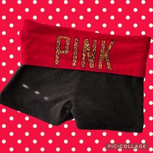 VS PINK Foldover Yoga Shorts